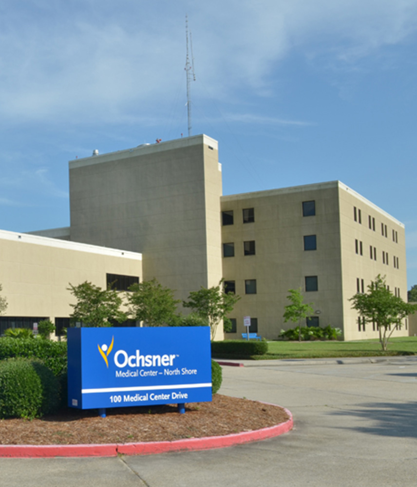 One of the Ochsner Medical Center buildings in the Greater New Orleans area